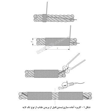 آماده سازی سیم بکسل پیش از بریدن