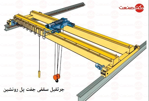 انواع جرثقیل سقفی جفت پل